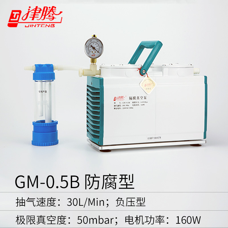 GM-0.5B特氟龍防腐型隔膜真空泵